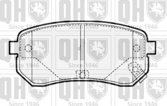 Quinton Hazell BP1516 - Тормозные колодки, дисковые, комплект www.autospares.lv