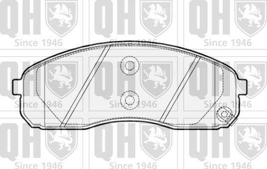 Quinton Hazell BP1513 - Bremžu uzliku kompl., Disku bremzes autospares.lv