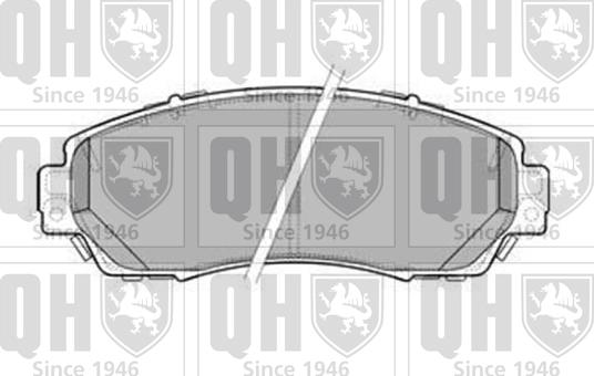 Quinton Hazell BP1589 - Brake Pad Set, disc brake www.autospares.lv