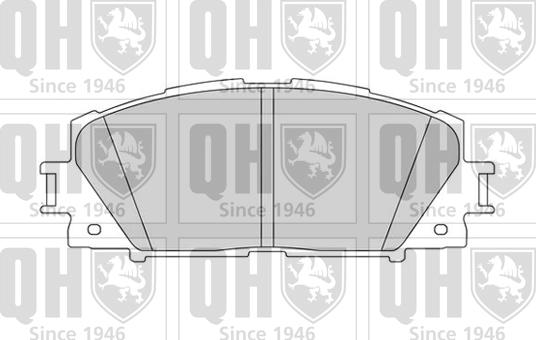 Quinton Hazell BP1586 - Bremžu uzliku kompl., Disku bremzes autospares.lv