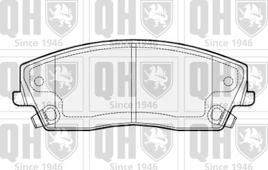 Quinton Hazell BP1535 - Bremžu uzliku kompl., Disku bremzes www.autospares.lv