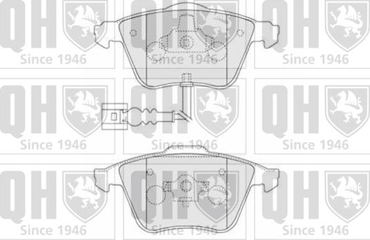 Quinton Hazell BP1533 - Bremžu uzliku kompl., Disku bremzes autospares.lv