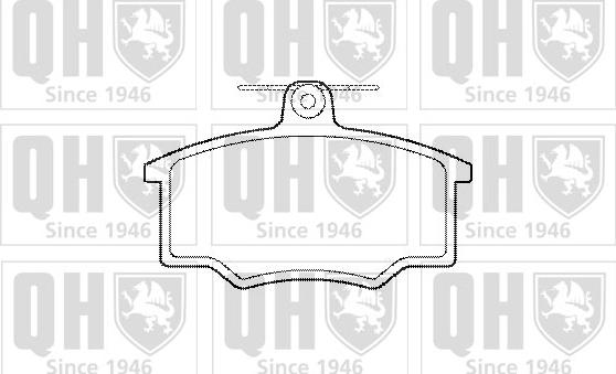 Quinton Hazell BP153 - Тормозные колодки, дисковые, комплект www.autospares.lv