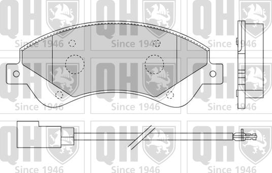 Quinton Hazell BP1529 - Bremžu uzliku kompl., Disku bremzes www.autospares.lv