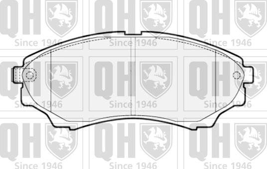 Quinton Hazell BP1523 - Brake Pad Set, disc brake www.autospares.lv