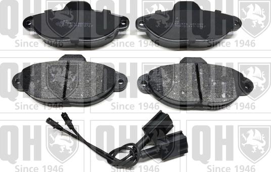 Quinton Hazell BP1576 - Тормозные колодки, дисковые, комплект www.autospares.lv