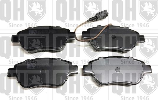 Quinton Hazell BP1578 - Brake Pad Set, disc brake www.autospares.lv