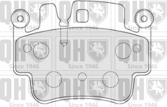 Quinton Hazell BP1694 - Brake Pad Set, disc brake www.autospares.lv