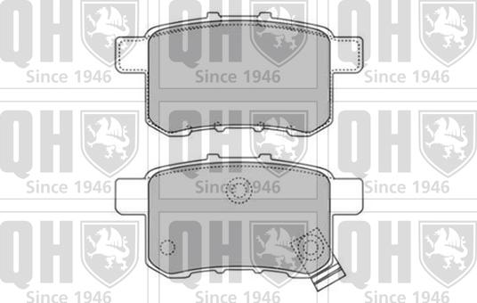 Quinton Hazell BP1659 - Тормозные колодки, дисковые, комплект www.autospares.lv