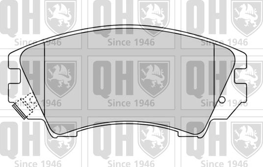 Quinton Hazell BP1662 - Brake Pad Set, disc brake www.autospares.lv