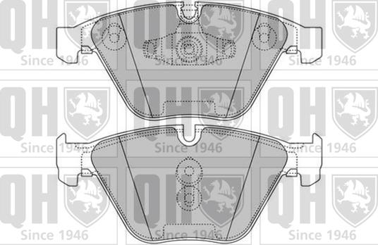 Quinton Hazell BP1605 - Brake Pad Set, disc brake www.autospares.lv