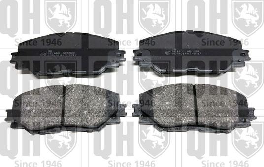 Quinton Hazell BP1600 - Brake Pad Set, disc brake www.autospares.lv