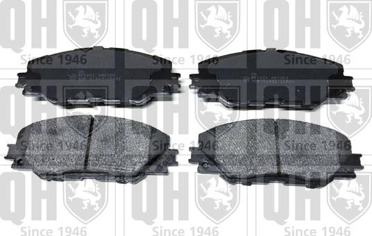 Quinton Hazell BP1601 - Brake Pad Set, disc brake www.autospares.lv