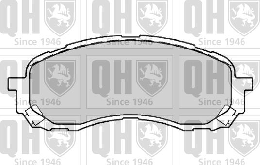 Quinton Hazell BP1608 - Bremžu uzliku kompl., Disku bremzes www.autospares.lv