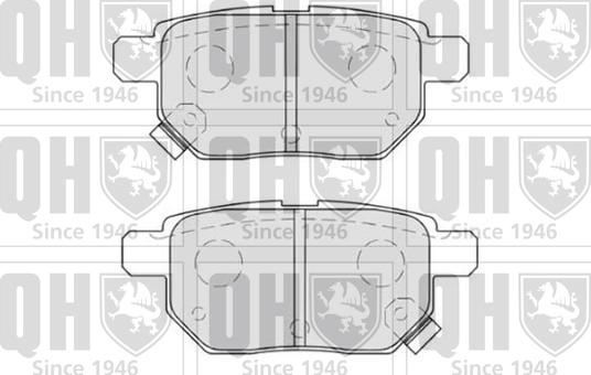 Quinton Hazell BP1619 - Brake Pad Set, disc brake www.autospares.lv