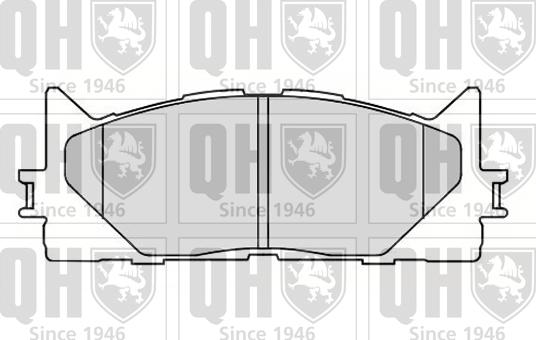 Quinton Hazell BP1611 - Bremžu uzliku kompl., Disku bremzes www.autospares.lv