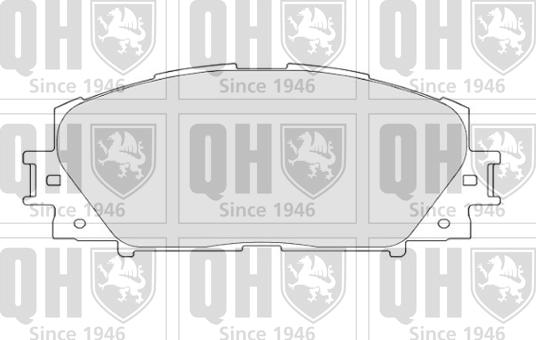 Quinton Hazell BP1682 - Тормозные колодки, дисковые, комплект www.autospares.lv