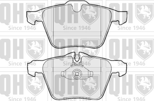 Quinton Hazell BP1630 - Bremžu uzliku kompl., Disku bremzes autospares.lv