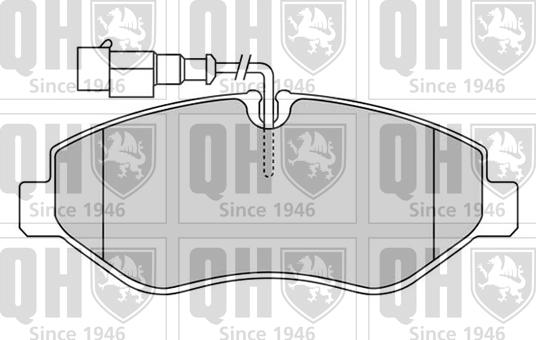 Quinton Hazell BP1624 - Bremžu uzliku kompl., Disku bremzes www.autospares.lv