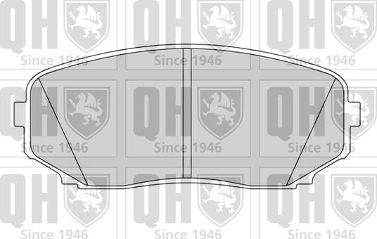 Quinton Hazell BP1626 - Brake Pad Set, disc brake www.autospares.lv