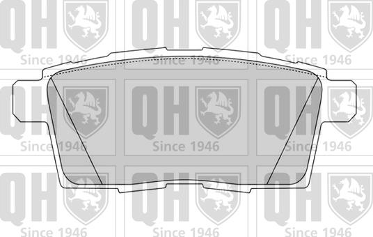 Quinton Hazell BP1627 - Brake Pad Set, disc brake www.autospares.lv