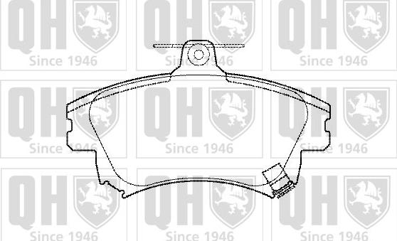 Quinton Hazell BP1099 - Brake Pad Set, disc brake www.autospares.lv