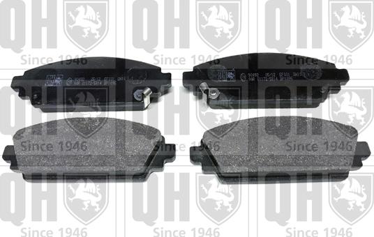 Quinton Hazell BP1095 - Brake Pad Set, disc brake www.autospares.lv