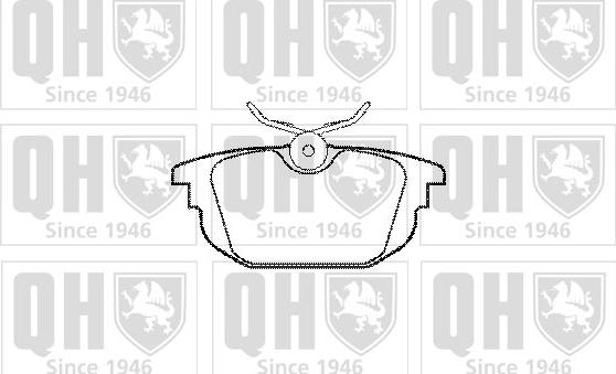 Quinton Hazell BP1090 - Brake Pad Set, disc brake www.autospares.lv