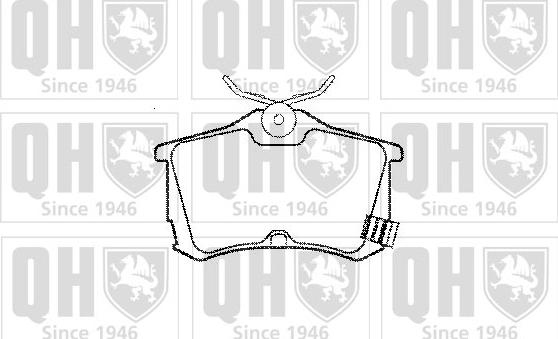 Quinton Hazell BP1093 - Brake Pad Set, disc brake www.autospares.lv