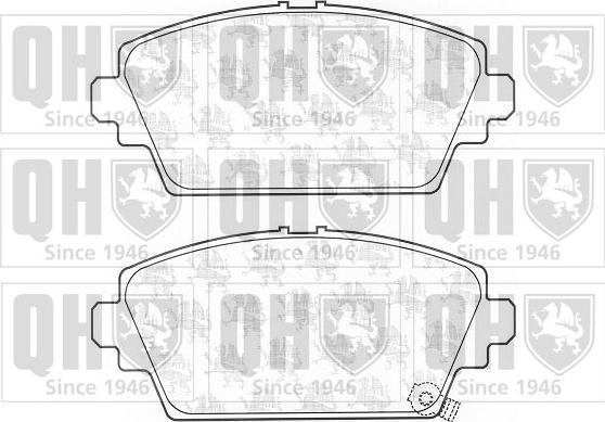 Quinton Hazell BP1092 - Brake Pad Set, disc brake www.autospares.lv