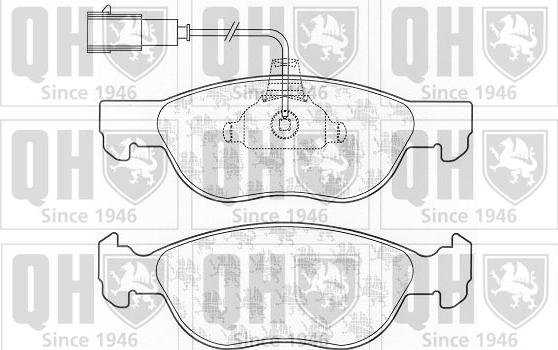 Quinton Hazell BP1047 - Bremžu uzliku kompl., Disku bremzes www.autospares.lv