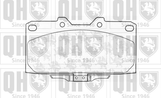 Quinton Hazell BP1054 - Brake Pad Set, disc brake www.autospares.lv