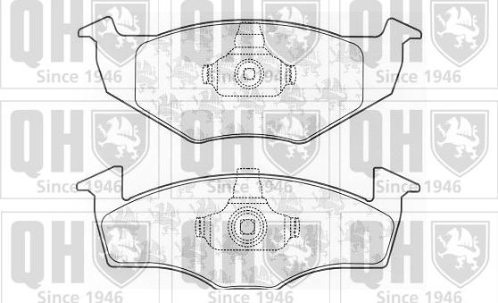 Quinton Hazell BP1056 - Тормозные колодки, дисковые, комплект www.autospares.lv