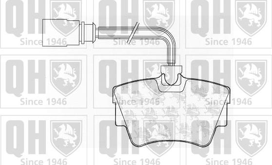 Quinton Hazell BP1050 - Bremžu uzliku kompl., Disku bremzes autospares.lv