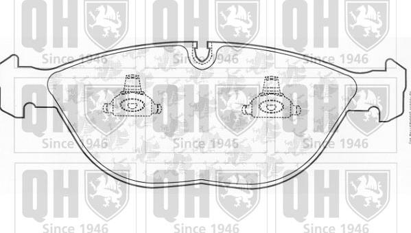 Quinton Hazell BP1053 - Bremžu uzliku kompl., Disku bremzes www.autospares.lv