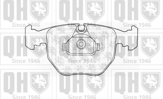 Quinton Hazell BP1052 - Bremžu uzliku kompl., Disku bremzes www.autospares.lv