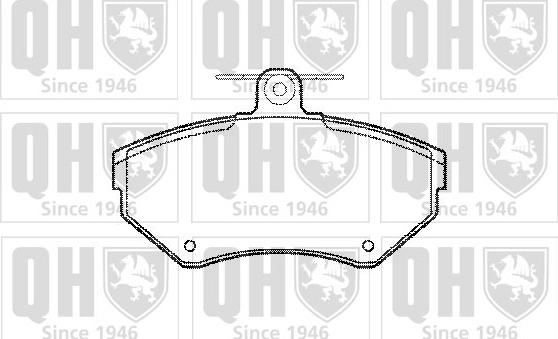 Quinton Hazell BP1063 - Тормозные колодки, дисковые, комплект www.autospares.lv