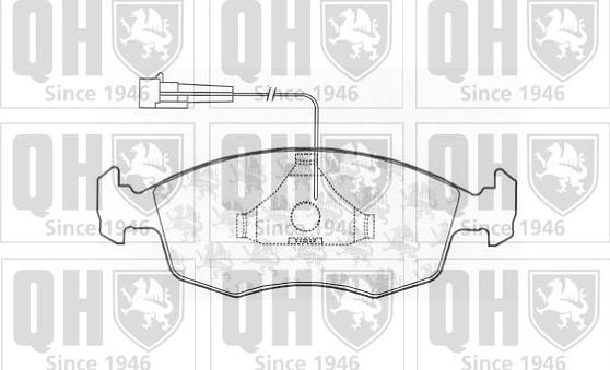 Quinton Hazell BP1002 - Bremžu uzliku kompl., Disku bremzes www.autospares.lv