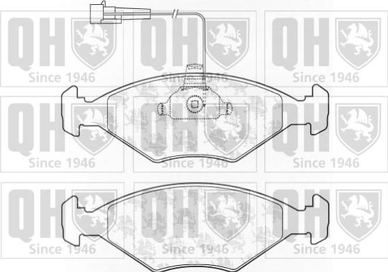 Quinton Hazell BP1014 - Bremžu uzliku kompl., Disku bremzes www.autospares.lv