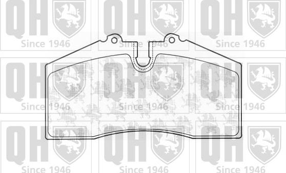 Quinton Hazell BP1015 - Brake Pad Set, disc brake www.autospares.lv