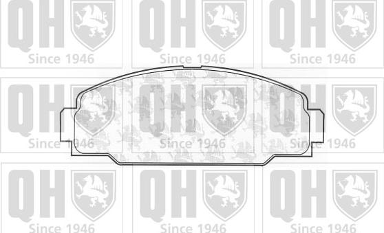 Quinton Hazell BP1011 - Brake Pad Set, disc brake www.autospares.lv