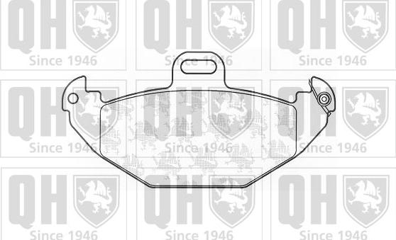 Quinton Hazell BP1088 - Brake Pad Set, disc brake www.autospares.lv