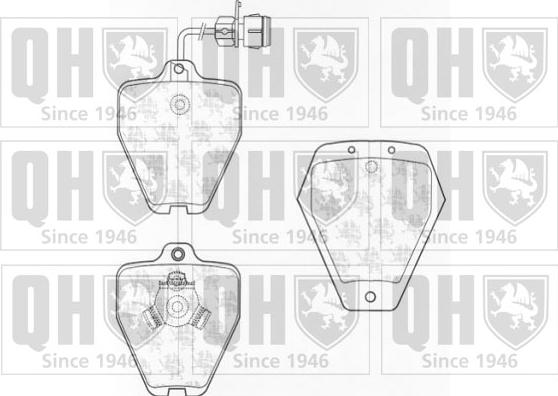 Quinton Hazell BP1037 - Bremžu uzliku kompl., Disku bremzes www.autospares.lv