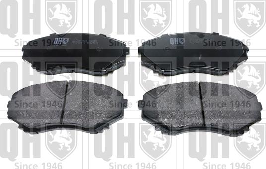 Quinton Hazell BP1024 - Brake Pad Set, disc brake www.autospares.lv