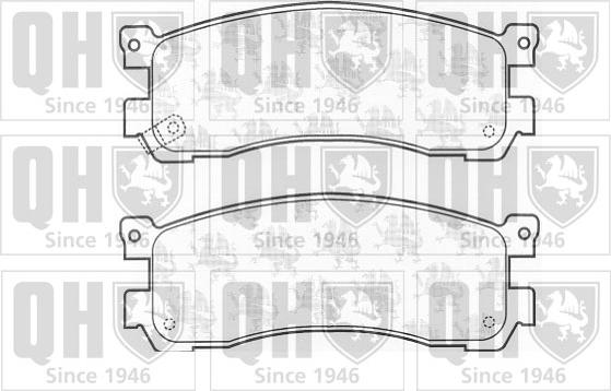 Quinton Hazell BP1025 - Bremžu uzliku kompl., Disku bremzes autospares.lv