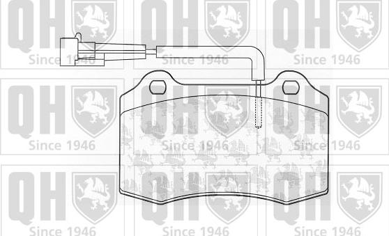 Quinton Hazell BP1028 - Bremžu uzliku kompl., Disku bremzes autospares.lv