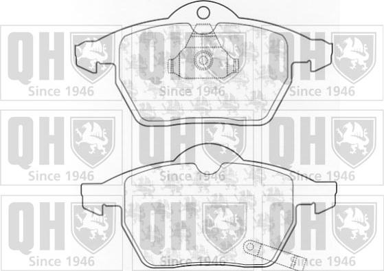 Quinton Hazell BP1023 - Brake Pad Set, disc brake www.autospares.lv