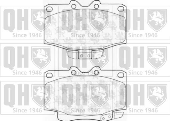 Quinton Hazell BP1027 - Brake Pad Set, disc brake www.autospares.lv