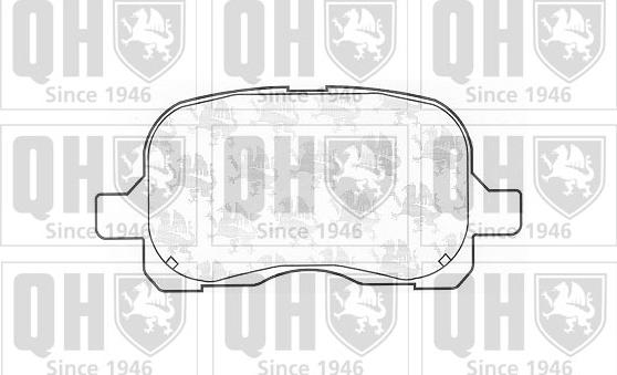 Quinton Hazell BP1075 - Brake Pad Set, disc brake www.autospares.lv