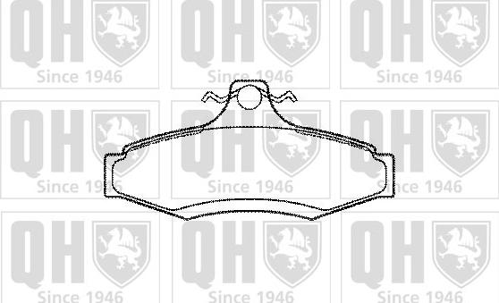 Quinton Hazell BP1070 - Тормозные колодки, дисковые, комплект www.autospares.lv